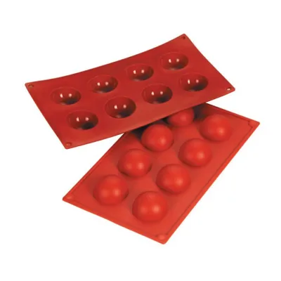 Форма силиконовая "Полусфера" 30*17,5 6ячеек (d6h3)  P.L.
