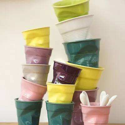 Стакан для эспрессо «Фруассэ» фарфор 80мл D=65,H=60мм фиолет., изображение 7