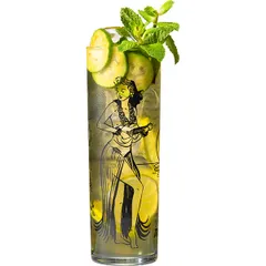 Хайбол (стакан) «Кахико Зомби» стекло 400мл D=60,H=177мм черный,прозр., изображение 4