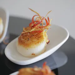 Блюдо для комплимента овальное набор[6шт] фарфор ,H=25,L=98,B=58мм белый, изображение 3