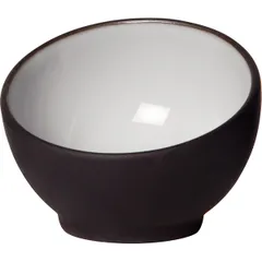 Салатник для комплимента керамика 30мл D=70,H=55мм черный,белый