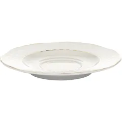 Блюдце «Афродита» фарфор D=130,H=15мм белый,золотой, изображение 2