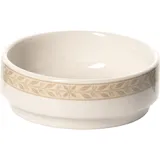 Салатник «Антуанетт» фарфор 60мл D=75,H=25мм белый,олив.