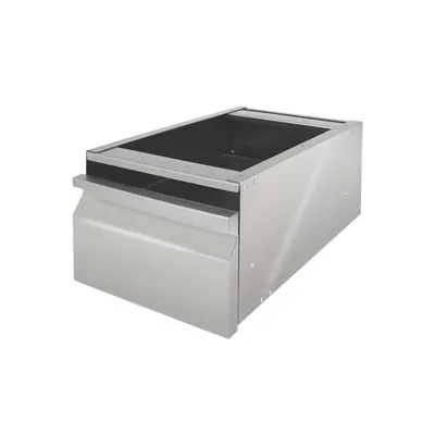 Ящик выдвижной «Base» для стола сталь оцинк.,сталь нерж. ,H=17,L=30,B=50см металлич.