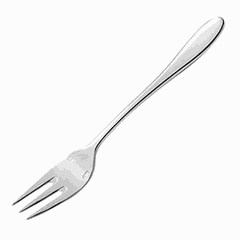 Fish fork “Lazzo”  stainless steel , L=180/60, B=22mm  metal.