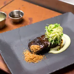 Тарелка глубокая «Базальт» матовая квадратная фарфор ,H=33,L=275,B=275мм черный, изображение 2