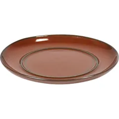 Saucer ceramics D=135/80,H=12mm brown.