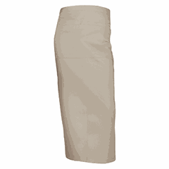 Apron with pocket polyester,cotton ,L=86,B=88cm beige.