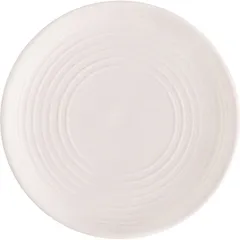 Handmade plate  porcelain  D=148, H=17mm  white