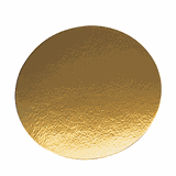 Подложка для кондитерских изделий[100шт] картон D=22см золотой