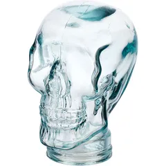 Table decor “Skull” glass ,H=30cm clear.
