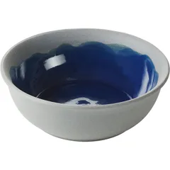 Salad bowl “Nau” ceramics 0.55l D=173,H=60mm blue