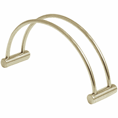 Салфетница дугообразная сталь ,H=73,L=132,B=33мм металлич.