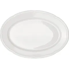 Блюдо «Увертюра» овальное фарфор ,H=3,L=37,B=26см белый