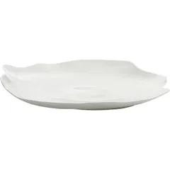 Dish “Perfect Imperfection” bone porcelain D=30cm white