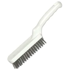 Grill brush  stainless steel, polyprop. , H=440, L=300, B=45mm  metallic, white