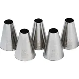 Насадка кондитерская «Круг»[5шт] сталь нерж. D=15мм металлич.