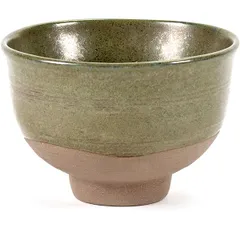 Salad bowl “Mercy” No. 2  ceramics  D=9cm  green.