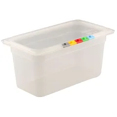Gastronorm container (1/3) without lid  polyprop.  5.1 l , H=15, L=32.5, B=17.6 cm  transparent.