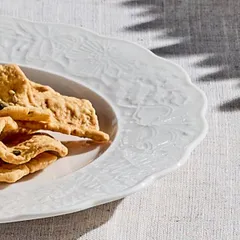 Тарелка «Поэма Лейс» десертная фарфор D=21см белый, изображение 2