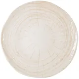 Тарелка «Кайла Парадисо» мелкая фарфор D=28см белый,бежев.