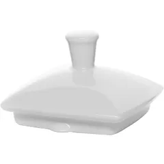 Крышка для чайника «Виктория» фарфор 1л D=75,H=55,L=91,B=91мм белый