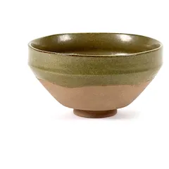 Salad bowl “Mercy” No. 3  ceramics  D=12.5 cm  green.