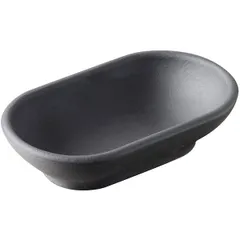 Compliment dish ceramics ,H=20,L=85,B=50mm black