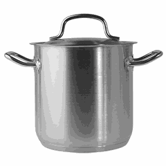 Pan with lid stainless steel 4.5l D=18,H=18cm