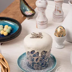 Соусник «Фервидо» керамика ,H=97,L=120,B=65мм голуб., изображение 3