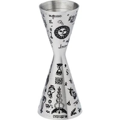 Джиггер «Афродит Алкеми» 30/45 мл с рисунком сталь нерж. D=5,H=12см серебрист., изображение 6