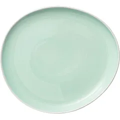 Блюдо для подачи «Нинфа» фарфор ,H=40,L=305,B=275мм белый,аквамарин