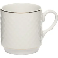 Кружка «Афродита» фарфор 300мл D=8,H=9,L=11см белый,золотой