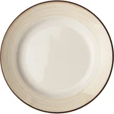 Тарелка «Чино» фарфор D=166,H=21мм белый,бежев.