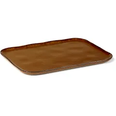 Блюдо «Мерси» №1 песчаник ,H=14,L=320,B=230мм коричнев.