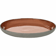 Тарелка «Даск» керамика D=27,H=3см серый,красный