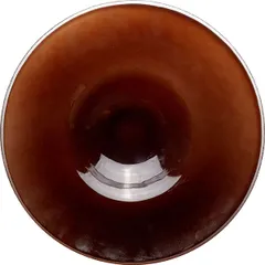 Deep plate  glass  250 ml  D=290, H=47 mm  brown.