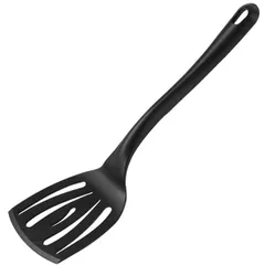 Лопатка кухонная перфор. нейлон ,L=35/11,B=9см черный