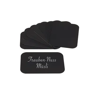 Карточки для информации[10шт] поливинилхл. ,L=75,B=50мм черный