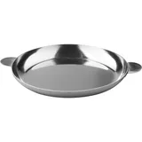 Сковорода порционная с ручками сталь нерж. D=180,H=15мм металлич.