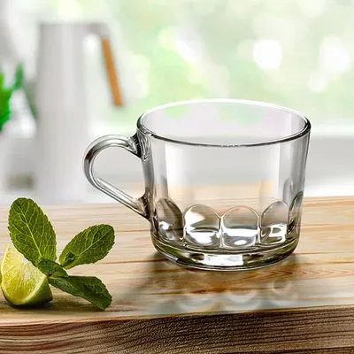 Чашка чайная «Норд» стекло 270мл прозр., изображение 3