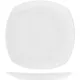 Тарелка «Гамма» мелкая квадратная фарфор ,L=25,B=25см белый, Длина (мм): 250