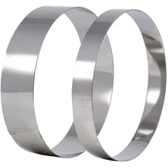 Pastry ring  stainless steel  D=24, H=2cm  metal.