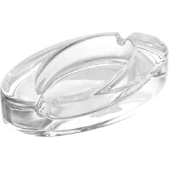 Ashtray “Oval” glass ,H=27,L=126,B=73mm clear.