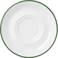 Блюдце с декором «Ретро Альтауссе Рот» фарфор D=14см белый,зелен.