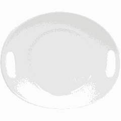 Блюдо «Бильбао» овальное пластик ,L=31,8,B=28,2см белый