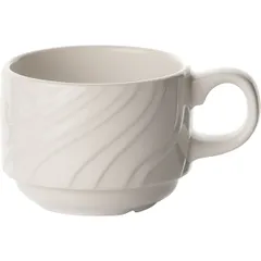 Чашка кофейная «Оптик» фарфор 80мл D=65,H=40,L=90мм белый