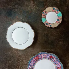 Тарелка пирожковая «Анемон Ютения» кост.фарф. D=15см белый,разноцветн., изображение 3