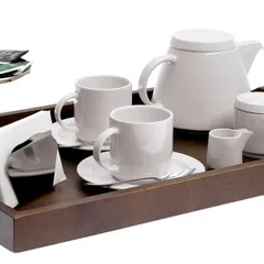 Поднос для подачи дерево ,L=52,B=35см тем.дерево, изображение 3