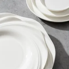 Тарелка мелкая фарфор D=262,H=22мм белый, изображение 3